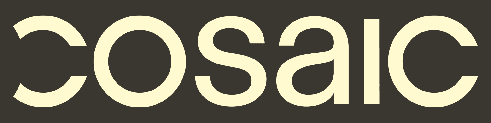 Logo Cosaic Wordmark Negatif